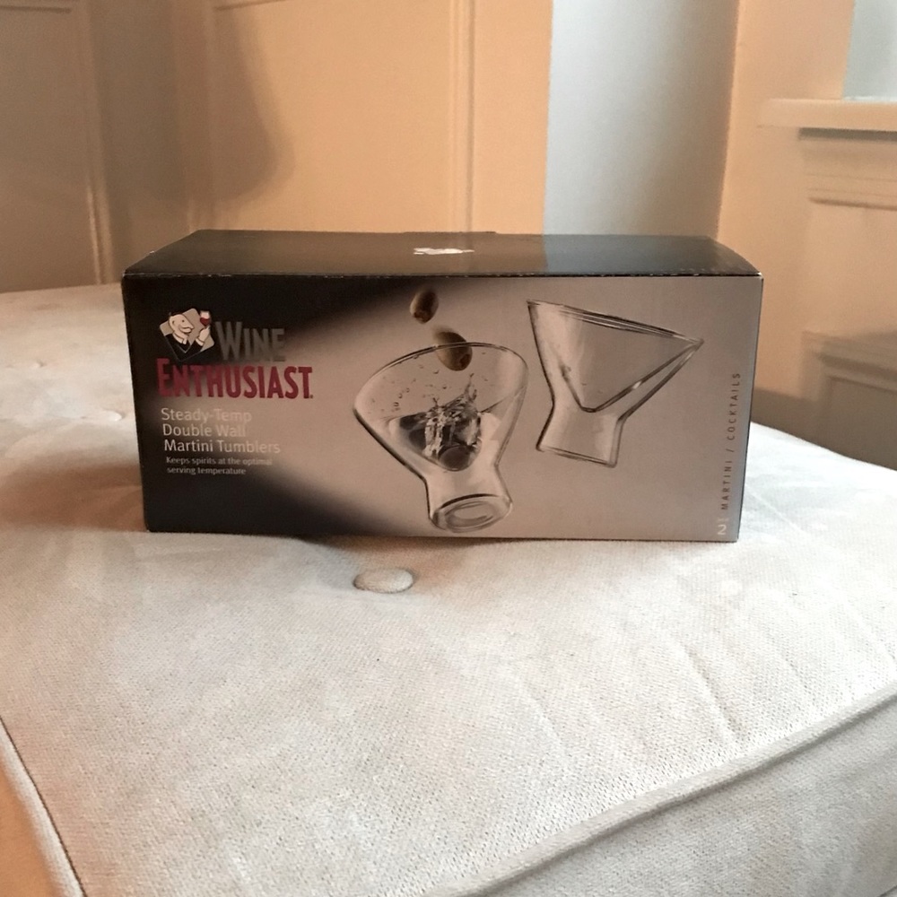 New in box! Wine Enthusiast martini tumblers
